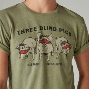 Size Medium Lucky Brand Men's Three Blind Pigs Tee - image 1